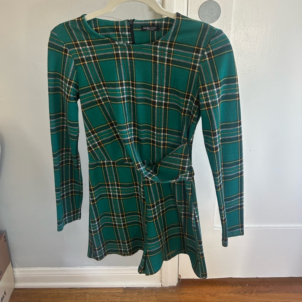 Green Plaid Jumpsuit (Shorts)